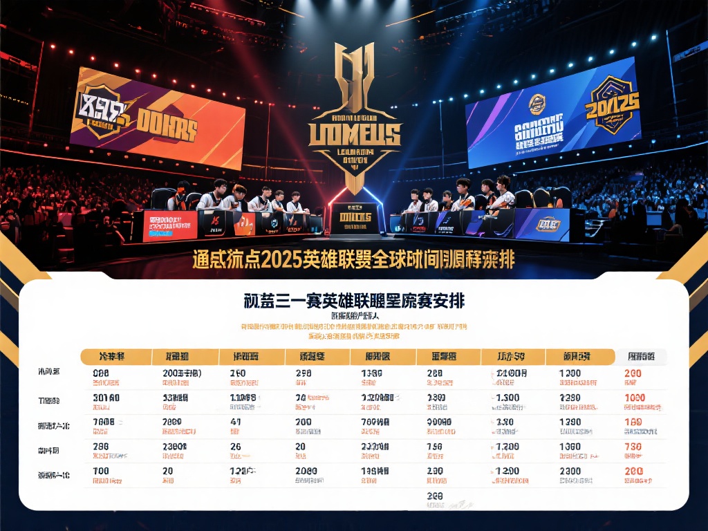 2025英雄联盟全球总决赛赛程表，比赛节奏紧张刺激！